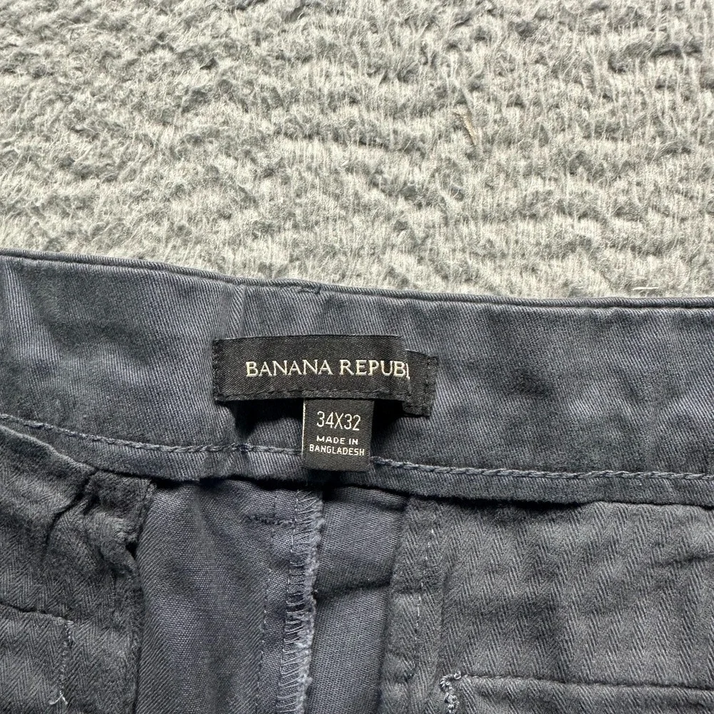 Banana Republic Pant Mens 34x32‎ Gray Cotton Chino Straight Leg Preppy Business